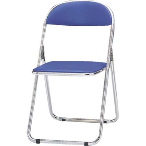 藤沢工業　パイプ椅子　シリンダ機能付　スチールパイプ　青　ＣＦ－３００Ｍ－Ｂ　１脚1