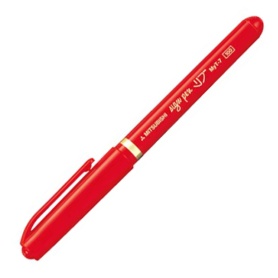 三菱鉛筆　水性サインペン　リブ細字　０．７ｍｍ　赤　ＭＹＴ７．１５　１本