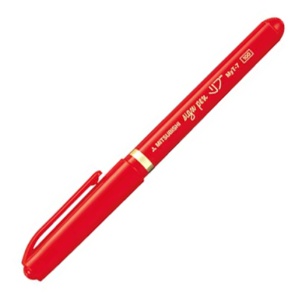 三菱鉛筆　水性サインペン　リブ細字　０．７ｍｍ　赤　ＭＹＴ７．１５　１本1