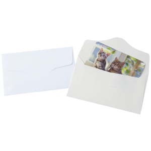 ＴＡＮＯＳＥＥ　名刺型封筒　１１２×７０ｍｍ　上質紙　１０４.７ｇ　１パック（１０枚）2