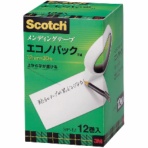 ３Ｍ　スコッチ　メンディングテープ　エコノパック　大巻　１２ｍｍ×３０ｍ　紙箱入　業務用パック