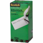 ３Ｍ　スコッチ　メンディングテープ　エコノパック　大巻　１８ｍｍ×３０ｍ　紙箱入　業務用パック