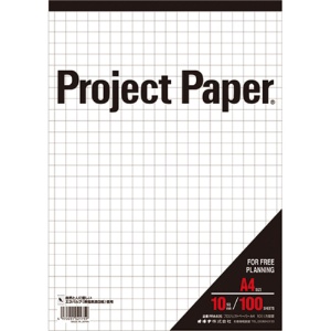 日本ノート　オキナ　プロジェクトペーパー　Ａ４　１０ｍｍ方眼　１００枚　ＰＰＡ４０Ｓ　１冊1