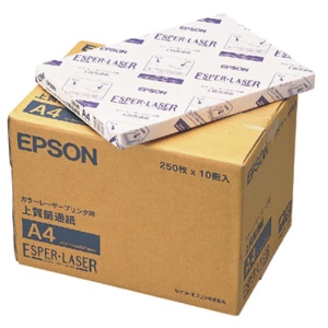 エプソン　カラーレーザー用　上質普通紙　Ａ４　ＬＰＣＰＰＡ４　１箱（２５００枚：２５０枚×１０冊）1
