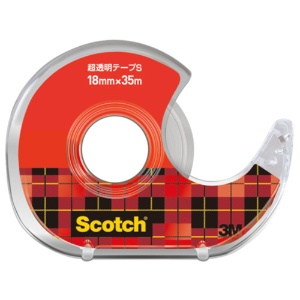 ３Ｍ　スコッチ　超透明テープＳ　６００　小巻　１８ｍｍ×３５ｍ　ディスペンサー付　６００－１－１８ＤＮ　１個1