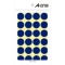 エーワン　カラーラベル　丸型　直径２０ｍｍ　青　０７０４２　１パック（３３６片：２４片×１４シート）