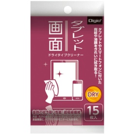 ナカバヤシ　ドライクリーナー　タブレット画面用　携帯サイズ　ＤＧＣＤ－Ｋ５０１５　１個（１５枚）
