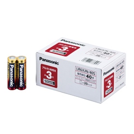 パナソニック　アルカリ乾電池　単３形　ＬＲ６ＸＪＮ／４０Ｓ　１箱（４０本）