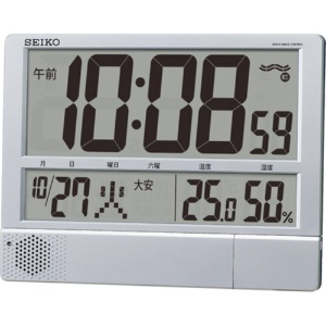 セイコー　プログラム電波時計　温湿度表示付　掛置兼用　ＳＱ４３４Ｓ　１台1