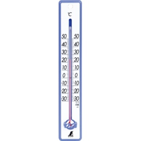 シンワ測定　寒暖計　２５ｃｍ　ブルー　４８３５６　１個