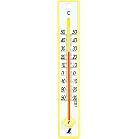 シンワ測定　寒暖計　２５ｃｍ　イエロー　４８３５７　１個