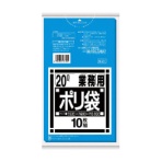 日本サニパック　Ｎシリーズ　業務用ポリ袋　青　２０Ｌ　０．０３０ｍｍ　Ｎ－２１　１パック（１０枚）