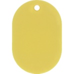 日本緑十字社　小判札（無地札）　黄　４５×３０ｍｍ　スチロール樹脂　２０００１３　１枚