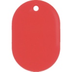 日本緑十字社　小判札（無地札）　赤　４５×３０ｍｍ　スチロール樹脂　２０００１４　１枚
