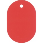 日本緑十字社　小判札（無地札）　赤　６０×４０ｍｍ　スチロール樹脂　２０００２４　１枚