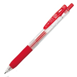 ゼブラ　ジェルボールペン　サラサクリップ　０．５ｍｍ　赤　ＪＪ１５－Ｒ　１本1