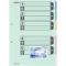 コクヨ　カラー仕切カード（ガバット・背幅伸縮ファイル用・５山見出し）　Ａ４タテ　２穴　シキ－２５０　１パック（１０組）
