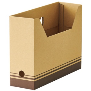 ＴＡＮＯＳＥＥ　ボックスファイル（ナチュラル）　Ａ４ヨコ　背幅１００ｍｍ　１パック（５冊）1