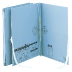 セキセイ　のびーるファイル（エスヤード）外ひも付き　Ａ４タテ　１０００枚収容　背幅１７～１１７ｍｍ　ブルー　ＡＥ－５０ＦＨ　１冊