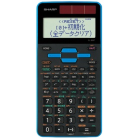 シャープ　関数電卓　スタンダードモデル　１０桁　ハードケース付　ブルー　ＥＬ－５０９Ｔ－ＡＸ　１台