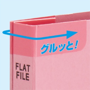 ＴＡＮＯＳＥＥ　フラットファイル（背補強タイプ）　Ａ４タテ　１５０枚収容　背幅１８ｍｍ　ピンク　１パック（１０冊）3