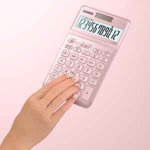 カシオ　デザイン電卓　１２桁　ジャストタイプ　ライトピンク　ＪＦ－Ｓ２００－ＰＫ－Ｎ　１台5