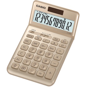 カシオ　デザイン電卓　１２桁　ジャストタイプ　ゴールド　ＪＦ－Ｓ２００－ＧＤ－Ｎ　１台