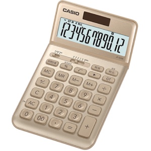 カシオ　デザイン電卓　１２桁　ジャストタイプ　ゴールド　ＪＦ－Ｓ２００－ＧＤ－Ｎ　１台1