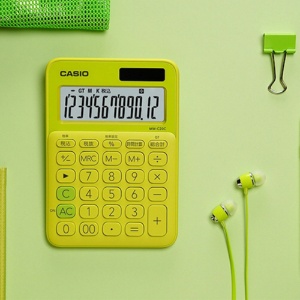 カシオ　カラフル電卓　ミニジャストタイプ　１２桁　ライムグリーン　ＭＷ－Ｃ２０Ｃ－ＹＧ－Ｎ　１台4