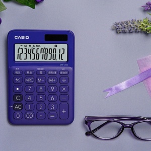 カシオ　カラフル電卓　ミニジャストタイプ　１２桁　パープル　ＭＷ－Ｃ２０Ｃ－ＰＬ－Ｎ　１台4