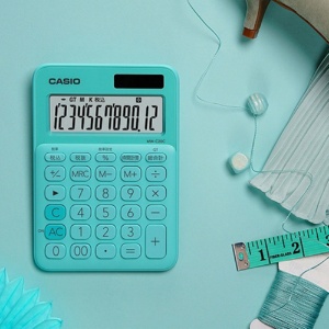 カシオ　カラフル電卓　ミニジャストタイプ　１２桁　ミントグリーン　ＭＷ－Ｃ２０Ｃ－ＧＮ－Ｎ　１台4