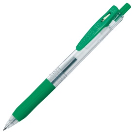 ゼブラ　ジェルボールペン　サラサクリップ　０．４ｍｍ　緑　ＪＪＳ１５－Ｇ　１本