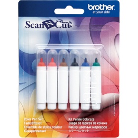 ブラザー　ＳｃａｎＮＣｕｔ用カラーペンセット　６本組（６色×各１本）　ＣＡＰＥＮ１　１セット
