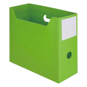ＴＡＮＯＳＥＥ　ＰＰ製ボックスファイル（組み立て式）　Ａ４ヨコ　背幅１０３ｍｍ　グリーン　１個1