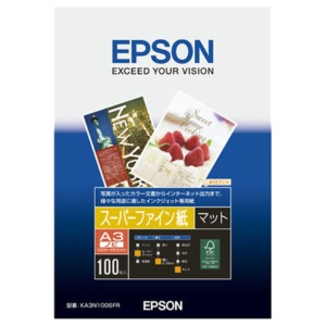 エプソン　スーパーファイン紙　Ａ３ノビ　ＫＡ３Ｎ１００ＳＦＲ　１冊（１００枚）1