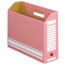 ＴＡＮＯＳＥＥ　ボックスファイル　Ａ４ヨコ　背幅１００ｍｍ　ピンク　１パック（１０冊）