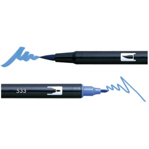 トンボ鉛筆　水性マーカー　デュアルブラッシュペン　ＡＢＴ　１２色（各色１本）　ポートレイト　ＡＢ－Ｔ１２ＣＰＯ　１パック2