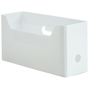 ＴＡＮＯＳＥＥ　ＰＰ製ボックスファイル（組み立て式）　Ａ４ヨコ　ショートサイズ　背幅１０３ｍｍ　ホワイト　１個1