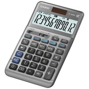 カシオ　軽減税率電卓　１２桁　ジャストタイプ　ＪＦ－２００ＲＣ－Ｎ　１台2