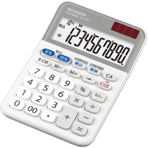 シャープ　電卓　軽減税率対応モデル　１０桁　ミニナイスサイズ　ＥＬ－ＭＡ７１－Ｘ　１台2