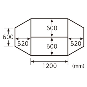Ｇ－Ｓｔｙｌｅ　エコノミーキャスターテーブル　長方形　幅１２００×奥行６００ｍｍ　ナチュラル　ＯＧＲＥＣＴＴ－ＷＬ１２６０ＮＡ　１台2