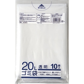クラフトマン　業務用透明　メタロセン配合厚手ゴミ袋　２０Ｌ　ＨＫ－０２４　１パック（１０枚）