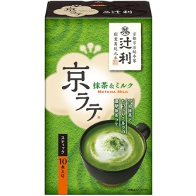 片岡物産　辻利　京ラテ　抹茶＆ミルク　１４ｇ　１箱（１０本）