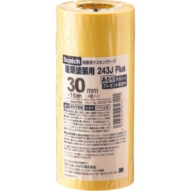 ３Ｍ　スコッチ　マスキングテープ　２４３Ｊ　塗装用　３０ｍｍ×１８ｍ　２４３ＪＤＩＹ－３０　１パック（４巻）