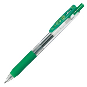 ゼブラ　ジェルボールペン　サラサクリップ　０．７ｍｍ　緑　ＪＪＢ１５－Ｇ　１本1