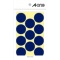 エーワン　カラーラベル　丸型　直径３０ｍｍ　青　０７２３２　１パック（１５４片：１１片×１４シート）