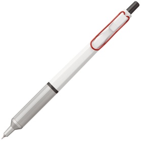 三菱鉛筆　油性ボールペン　ジェットストリーム　エッジ　０．２８ｍｍ　黒　（軸色：ホワイトレッド）　ＳＸＮ１００３２８Ｗ．１５　１本