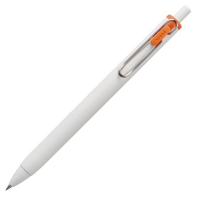 三菱鉛筆　ゲルインクボールペン　ユニボール　ワン　０．３８ｍｍ　オレンジ　（軸色：オフホワイト）　ＵＭＮＳ３８．４　１本