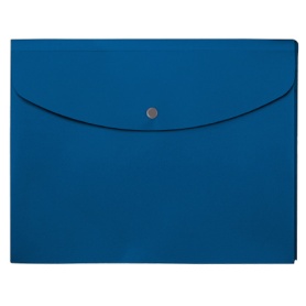 プラス　シンプルワーク　ポケット付エンベロープ　マチ付　Ａ４ヨコ　ブルー　ＦＬ－１２１ＣＨ　１枚