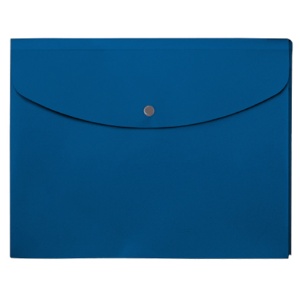 プラス　シンプルワーク　ポケット付エンベロープ　マチ付　Ａ４ヨコ　ブルー　ＦＬ－１２１ＣＨ　１枚1
